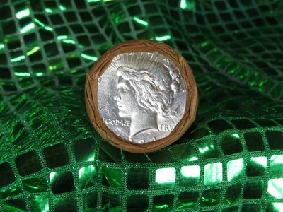 ROLL OF 20 SILVER PEACE DOLLARS 1921 END / 1924 END BIN TOP2675 - Image 1 of 4