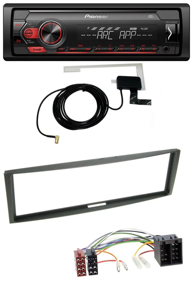 Pioneer 1DIN USB DAB MP3 AUX Autoradio für Renault Megane Megane Scenic Modus Cl - Bild 1 von 4