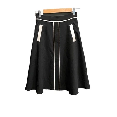 ModCloth Black and White A Line Women's Retro Skirt Size Small - Image 1 of 4