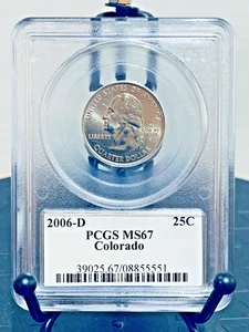 2006-D Washington Quarter Colorado PCGS MS67 Mint State 67 #08855551 - Picture 1 of 2