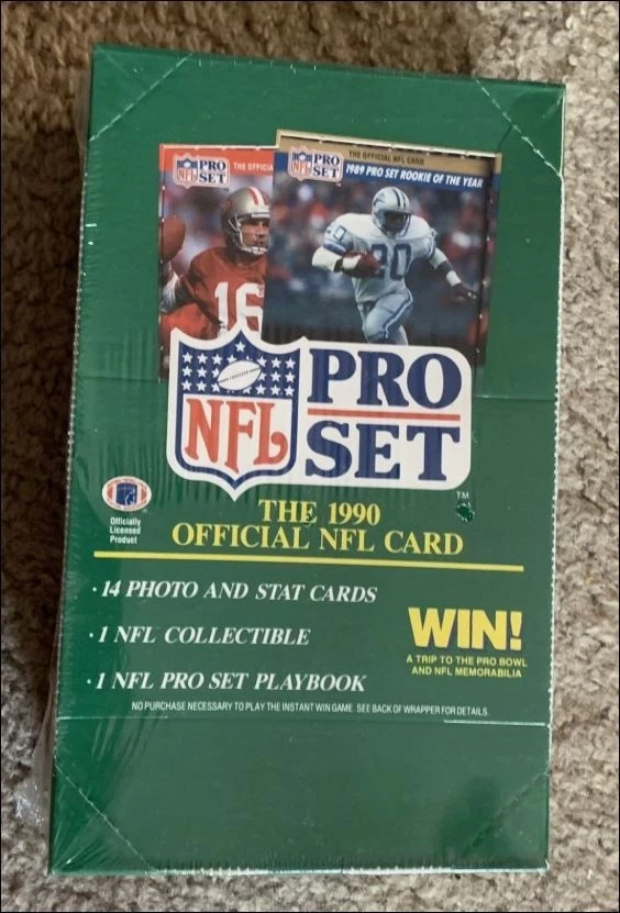 1990 NFL Pro Set Football Series 1 - 36 Wax Pack Box NEW FACTORY SEALED! - Image 1 of 1