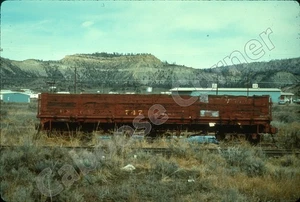 D&RGW Drop Bottom Gondola #747 at Dulce NM on 1-31-70 35mm Slide Chione (5354) - Picture 1 of 1
