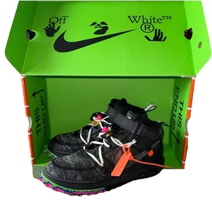 Nike x Off-White Air Force One Mid SP | Größe 10 | DO6290 001 | Schwarz | Riemen - Bild 1 von 13