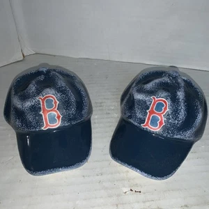 Boston Red Sox 4" blaue Keramik Baseballkappe/Papa Mütze von Giftcraft MLB 2er-Set - Bild 1 von 11
