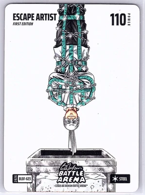 2026 BO JACKSON BATTLE ARENA ESCAPE ARTIST LÁMINA DE VENTISCA DE ACERO PRIMERA EDICIÓN BLBF-623 Foto 1 de 2