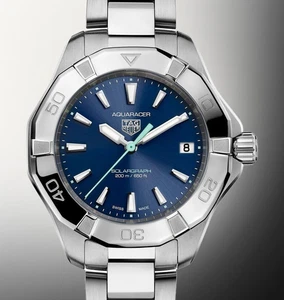 TAG Heuer Aquaracer Professional 200 Solargraph Blue dial 34mm WBP1311.BA0005 - Picture 1 of 10