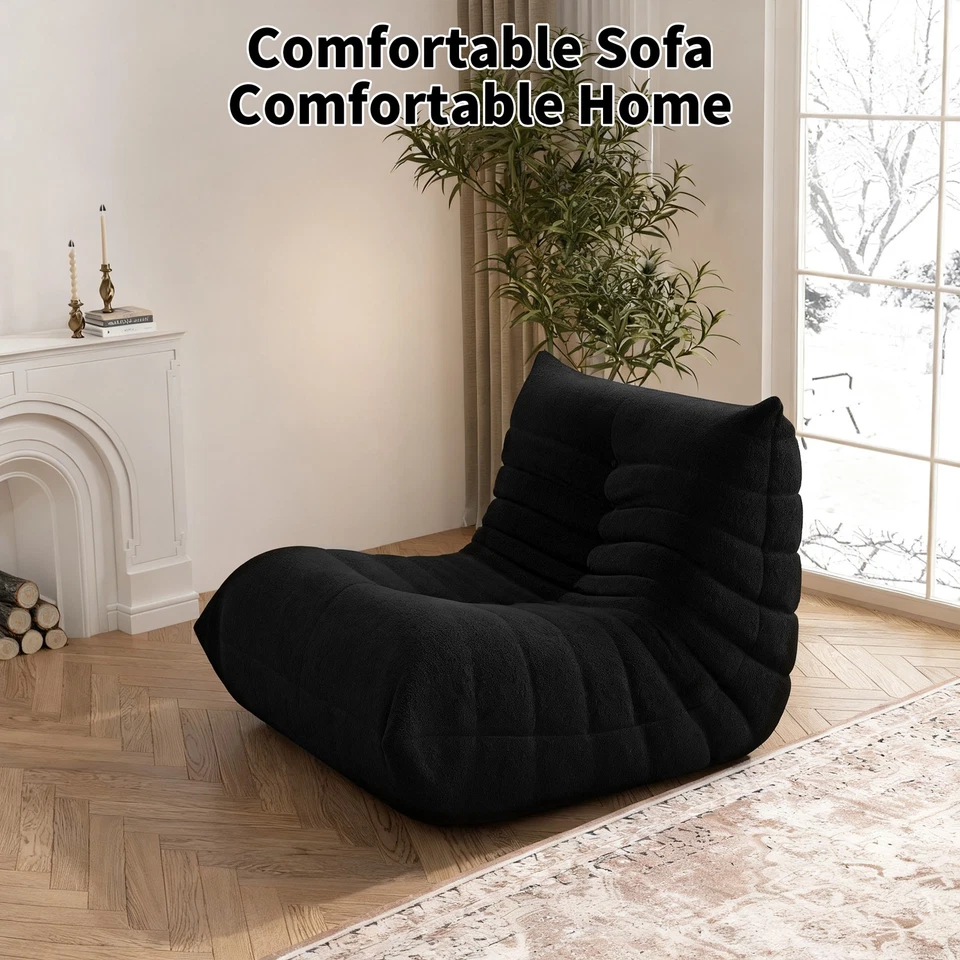 Bolsa de frijoles de relleno sofá bolsa de frijoles grande silla sofá perezoso dormitorio material premium Foto 1 de 1