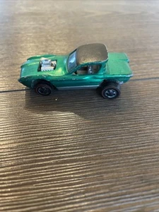 1967 PYTHON EMERALD GREEN VINTAGE RED LINE REDLINE MATTEL HOTWHEELS - Picture 1 of 10