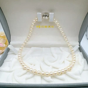 TASAKI Collana Perla Akoya 7,0-7,2 mm Argento circa 40 cm Regalo - Foto 1 di 10