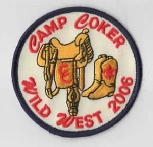 2006 Wild West Camp Coker Summer Camp Patch Pee Dee Area NVY Bdr - Picture 1 of 1