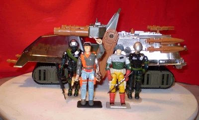 GI JOE SKY PATROL 1993 transporte de tanques de estragos + aerodeslizador y campo traviesa + equipo Foto 1 de 4