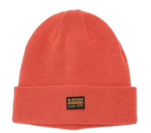 G-STAR RAW | Herren Unisex Deep Coral Finch Effo Long Winter Beanie Mütze | One Size - Bild 1 von 3