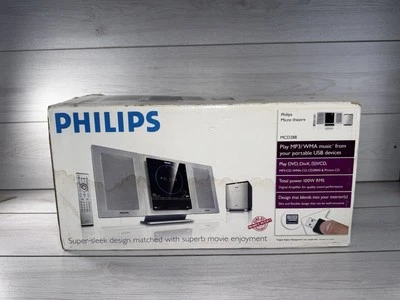 *Rare* Philips MCD288 Micro Theater  CD/DVD/MP3 With Subwoofer Accessories Box - Image 1 of 4
