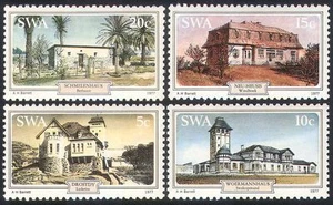 SWA/South West Africa 1977 Houses/Buildings/Architecture/Palm Trees 4v (sw10108) - Picture 1 of 1
