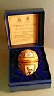 1984 Halcyon Days Enameled On Copper Easter Egg Boxed Stand & Certificate