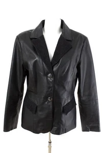 Sarah Kern Jacke Gr. XL / 42 ECHTES LEDER Übergangsjacke Lederjacke Jacket - Bild 1 von 3
