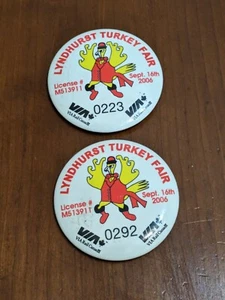 Lyndhurst Turkey Lyndhurst And Seeley's Bay Sept 26 06 PIN Pinback Fair  - Picture 1 of 2