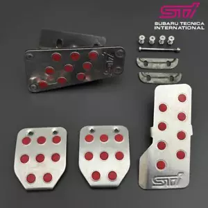 Subaru Impreza WRX STI Manual Pedal Covers GC8 GDB Forester Legacy MT JDM - Picture 1 of 3