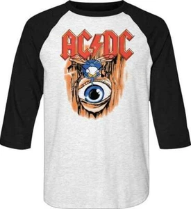 ACDC Malcolm Angus Young Classic Rock Band Gitarrist RAGLAN Erwachsene T-Shirt G - Bild 1 von 1