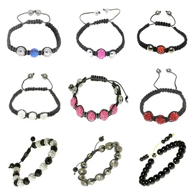 Pulsera Shamballa Cristal Con Cuentas Hematita Estrás Regalo Foto 1 de 2