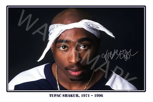 Tupac Shakur large signed 12x18 inch photograph poster - Top Quality  - Picture 1 of 3
