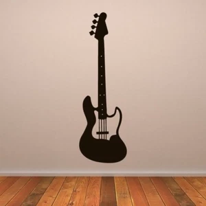 Pegatina de arte de pared para bajo eléctrico instrumento musical para guitarra eléctrica (AS10160) - Imagen 1 de 2