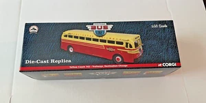 CORGI VINTAGE BUS LINES YELLOW COACH 743 TRAILWAYS DESTINATION CHICAGO NIB 1/50 - Picture 1 of 8