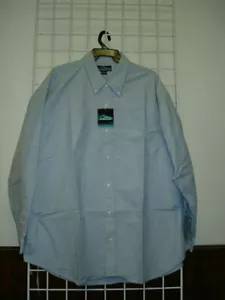 Mens 6XL BIG Dress/Casual Shirt, LIGHT BLUE, 100% Cotton, Oxford Style,6X BIG - Picture 1 of 1
