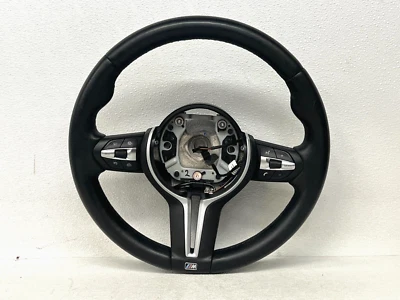 ⭐2015-2020 BMW M3 M4 F80 F82 6 SPEED STEERING BLACK LEATHER M WHEEL OEM LOT2476 - Image 1 of 4