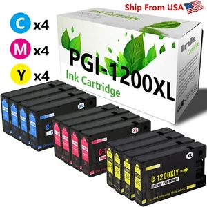 12-Pack Color Ink Cartridge PGI1200 1200XL for MB2720 MB2320 MB2020 Printer - Picture 1 of 2