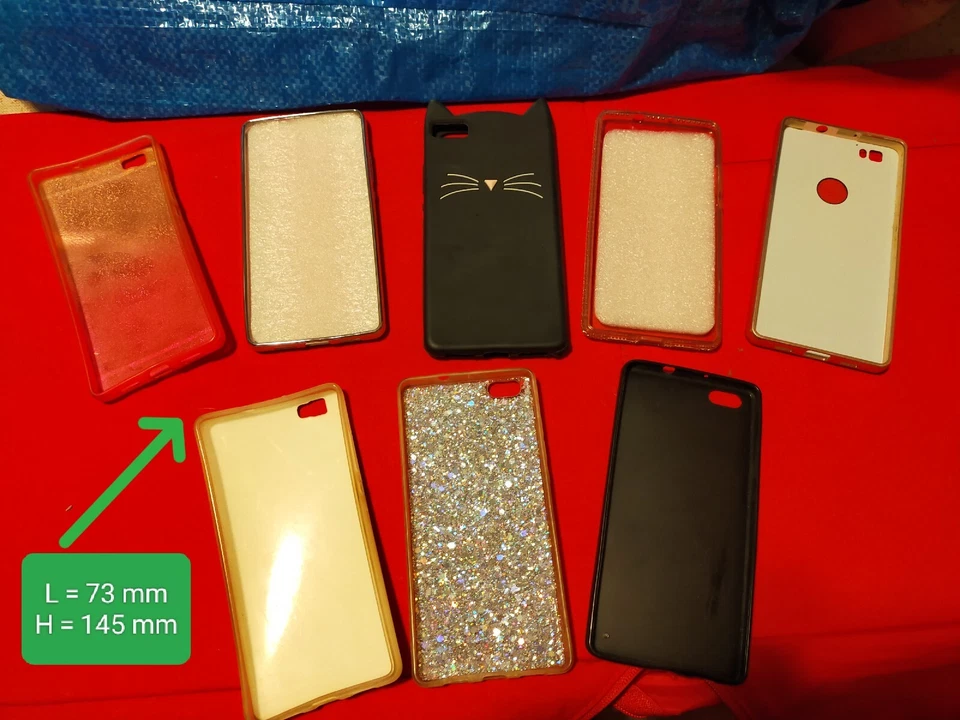 📌 CUSTODIE PHONE COVERS MORBIDE SILICONE FIT HUAWEI P8 .. (alcune nuove..!!) 🦩 - Immagine 1 di 4