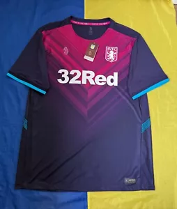 ASTON VILLA 2018-2019 THIRD FOOTBALL SHIRT SOCCER JERSEY LUKE SPORT Sz. XL - Picture 1 of 10