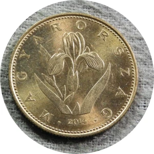 elf Hungary 20 Forint 2014 Stool Iris  Flower - Picture 1 of 2