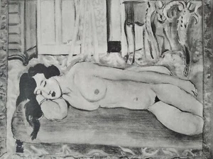 LITOGRAFÍA HENRI MATISSE 1935 con certificado de autenticidad. Arte raro único Matisse $ SENSUAL y SEXY - Imagen 1 de 5