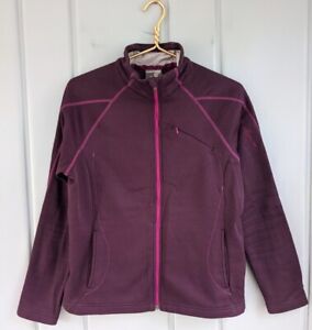 Salomon Actitherm Women Large Jacket Running Full Zip Purple Softshell L 12 14