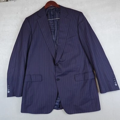 Paul Stuart Blazer Super 150s Wool Sport Coat Jacket 44-38 Tall Long Pinstripe - Image 1 of 4
