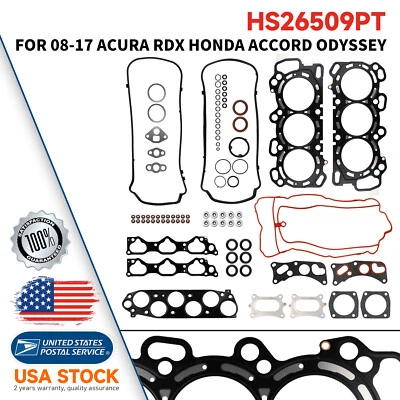 Juego de juntas de culata para 08-17 Acura RDX TL TSX Honda Accord Odyssey 3.5 J35Y1 J35A7 Foto 1 de 4