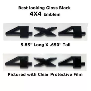 Fits 11-21 Grand Cherokee Emblem Gloss Black 3D Letters Universal Fitment 4pc - Foto 1 di 1