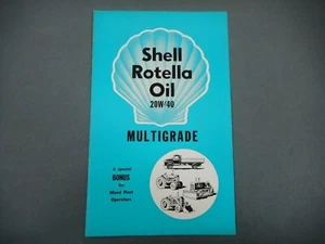 ORIGINAL SHELL ROTELLA OIL MULTIGRADE PAMPHLET - Picture 1 of 3