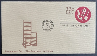 US U575 FDC Lanesboro MA 1976 American Craftsman Tools 13c Bicentennial Era - Image 1 of 2