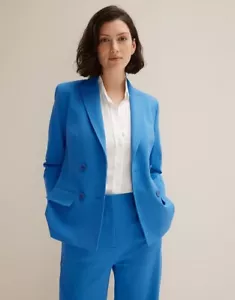 TRENERY COUNTRY ROAD COBALT BLUE PEAK LAPEL BLAZER SIZE 6 BNWT RRP $329 - Picture 1 of 15