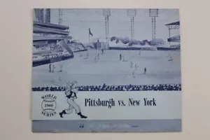 Original 1960 World Series Menü The Pittsburgh Hilton Pittsburgh vs New York - Bild 1 von 6