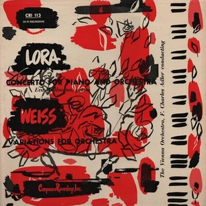 ANTONIO LORA, ADOLPH WEISS Concerto Piano And Orch, Theme And Variations CRI 113 - Picture 1 of 2