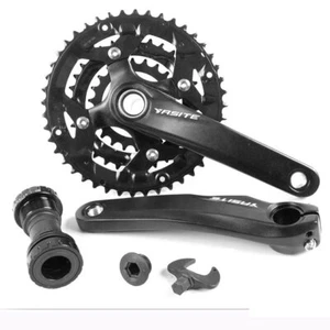 MTB Mountain Bike 9/10Speed 24-32-42T Chainring Cranksets w/ Bottom Bracket - Picture 1 of 12