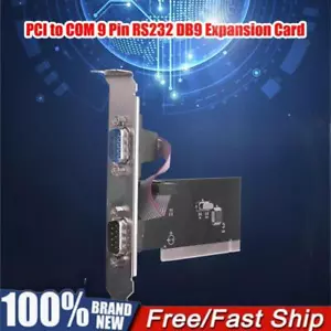 PCI to Serial Port COM 9 Pin RS232 DB9 Desktop Industrial Control Expansion Card - Afbeelding 1 van 7
