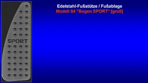 Poggiapiedi poggiapiedi pedale Ford Focus Kuga C-MAX S-MAX acciaio inox SPORT - Foto 1 di 1