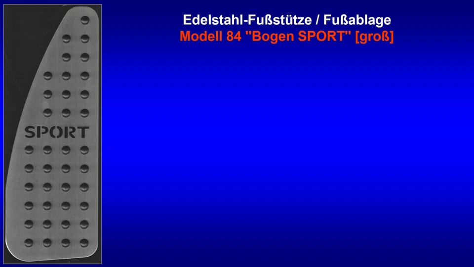 Poggiapiedi poggiapiedi pedale Ford Focus Kuga C-MAX S-MAX acciaio inox SPORT - Immagine 1 di 1