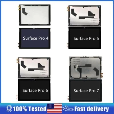 Conjunto digitalizador de pantalla táctil LCD para Microsoft Surface Pro 4 5 6 7 reemplazar EE. UU. Foto 1 de 2