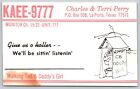 Qsl Cb Ham Radio Card Kaee-9777 La Porte, Texas Charles & Terri Perry