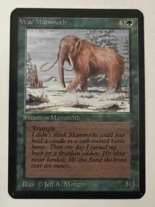 Magic the Gathering MTG Alpha War Mammoth NM- (Beta Bob) - Picture 1 of 2